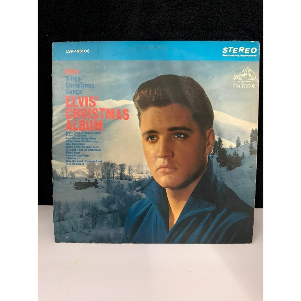 Elvis Presley Christmas Album Vinyl LP RCA Victor LSP-1951(e) Blue Christmas